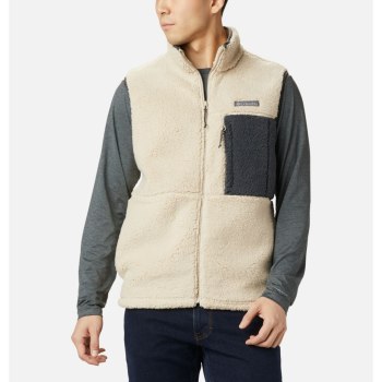 Pánské Vesty Columbia Mountainside Sherpa Fleece Hnědožlutý Tmavě Šedé NIEKPL028